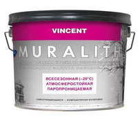 Винсент Муралит Ф1 краска плиолитовая всесезонная 2.25, белый Vincent