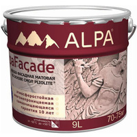 Альпафасад всесезонная краска на основе плиолита 8.16, бесцветный Alpa