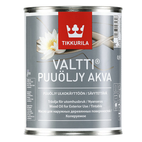 Тиккурила Валтти Аква водорастворимое масло для дерева содержащее воск 0.9, Tikkurila