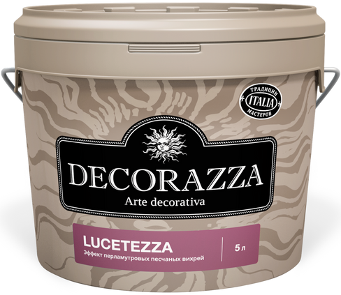Декоративное покрытие Decorazza Lucetezza Argento LC color, 5 л LC 11-06