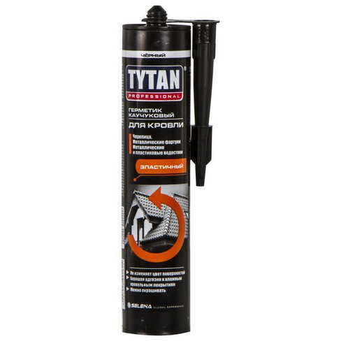 Титан постоянно элластичный герметик каучуковый для кровли 0.31, коричневый Tytan