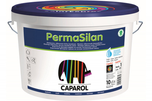 Капарол Пермасилан эластичная фасадная краска против трещин 10, белый Caparol