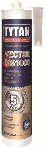 Титан Вектор МС 1000 гибридный монтажный клей 0.31, кремовый Tytan