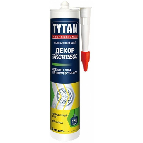 Титан Экспресс Декор монтажный клей для изделий из пенополистирола 0.31, бе Tytan