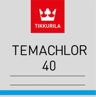 Тиккурила Темахлор 40 полуглянцевая краска хлоркаучуковая однокомпонентная, Tikkurila