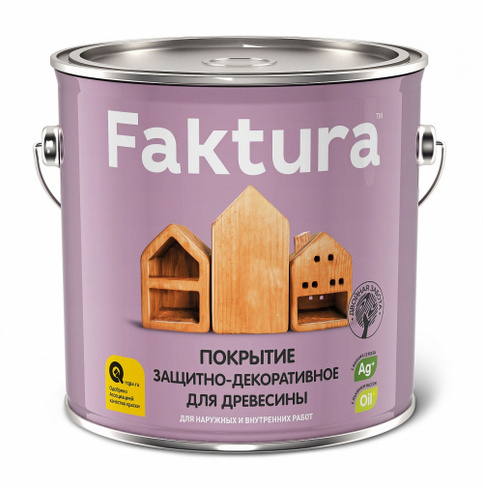 Фактура защитный состав для древесины универсальный 9 махагон Ярославские краски