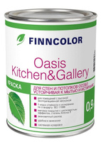 Финнколор устойчивая к мытью матовая краска 0.9, белый Finncolor