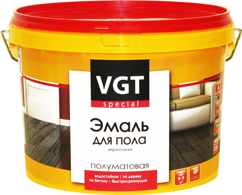 ВГТ VGT ВДАК 1179 Профи акриловая эмаль для пола 2.5, светлый орех
