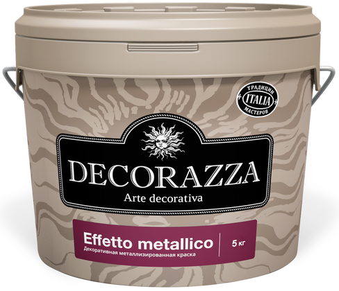 Декоративная металлизированная краска Decorazza Effetto metallico Bianko EM