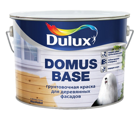 Дулюкс Домус База грунтовочная краска для дерева 10 белый Dulux