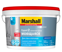 Маршал Экспорт 2 глубокоматовая краска интерьерная 2.5 бесцветный Marshall