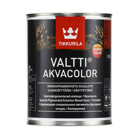 Тиккурила Валтти Аква Колор лессирующий фасадный антисептик 0.9 бесцветный Tikkurila