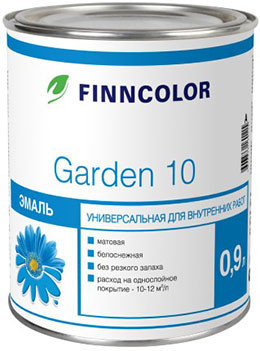Финнколор Гарден 10 эмаль алкидная матовая 2.7, бесцветный Finncolor