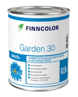 Финнколор Гарден 30 эмаль алкидная полуматовая 0.9, белый Finncolor