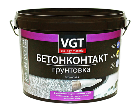 Бетонконтакт грунтовка VGT акриловая 3 молочный ВГТ