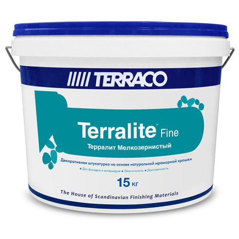 Террако Терралит мелкозернистая штукатурка на основе мраморной крошки 15, 9 TERRACO