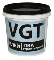 Клей VGT ПВА строительный для добавки в растворы и приклеевании бумаги, кар ВГТ