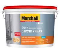 Маршал Экспорт структурная водно дисперсионная краска для стен и потолков 5 Marshall