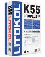 Клей для керамогранита и стеклянной мозаики LITOPLUS K55 25кг