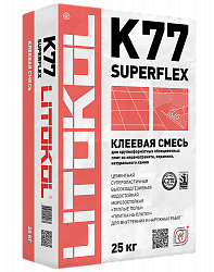 Клей для керамогранита SUPERFLEX K77 25кг