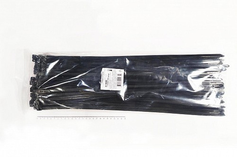 Хомут-стяжка чёрная 8х500 мм пластиковая (100 шт)
