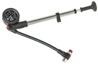 Насос велосипедный ВЕТО, для аммортизационной вилки, с манометром, алюминий, до 28бар/400PSI, складной шланг, 5-470275 B