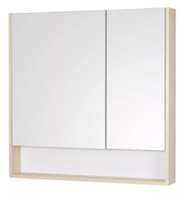 Зеркальный шкаф Акватон Сканди 90 Белый/Дуб Верона (1A252302SDB20)
