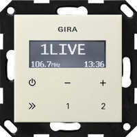 Радиоприемник RDS Gira System 55 кремовый глянцевый 228401