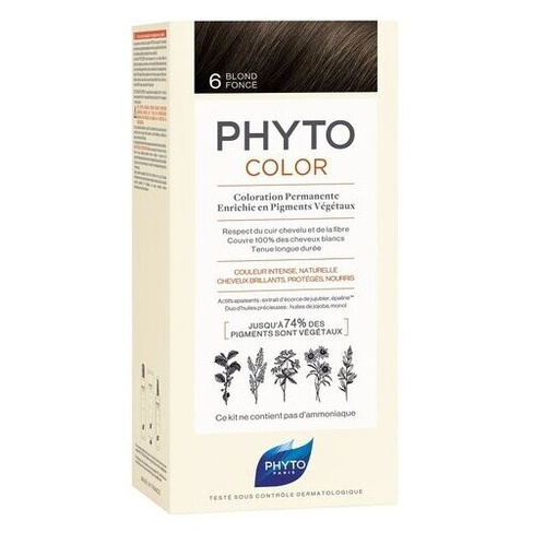 PHYTO PhytoColor краска для волос Coloration Permanente, 6 Темный блонд