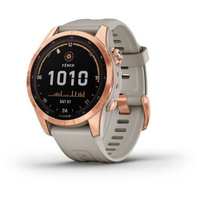 Умные часы Garmin Fenix 7S Solar 42 мм NFC, розовое золото/песочный