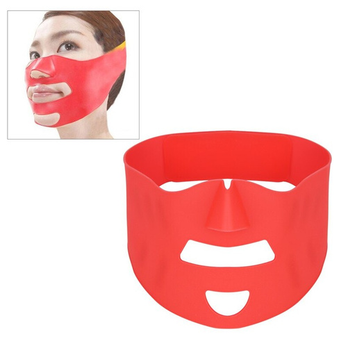 Силиконовая маска повязка для подтяжки и коррекции овала лица