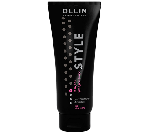 Гель для укладки волос ультрасильной фиксации Gel Ultra Strong Style Ollin Professional (Россия)