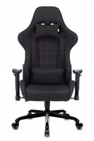 Кресло игровое Zombie 771N черное с подголовником, крестовина металл