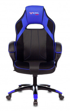 Кресло игровое Zombie Viking 2 Aero черное/синее текстиль
