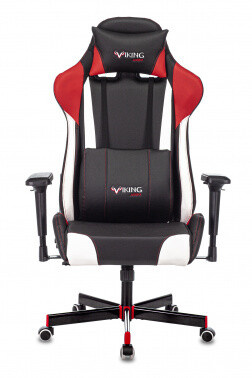 Кресло игровое Zombie Viking TANK черное/красное/белое экокожа