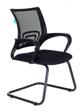 Кресло Бюрократ CH-695N-AV черное TW-01, сиденье черное TW-11, сетка/ткань