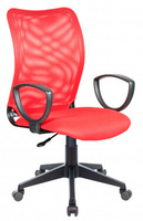 Кресло Бюрократ CH-599AXSN красное TW-35N, сиденье красное TW-97N