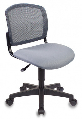 Кресло Бюрократ CH-296NX темно-серое, сиденье серое 15-48, сетка/ткань
