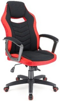 Кресло Stels T ткань черное/красное