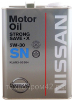 Моторное масло для бензиновых двигателей Nissan SN Strong Save X 5W30