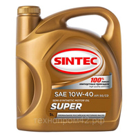 Масло моторное полусинтетическое SINTEC SUPER SAE 10W-40 API SG/CD 1 литр