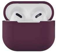 Силиконовый чехол VLP Silicone Case Soft Touch для Apple AirPods 3 Marsala (фиолетовый)