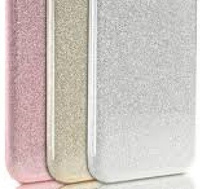 Накладка силикон для Samsung A505 Galaxy A50 прозрачная розовая с блестками