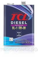 Масло для дизельных двигателей TCL Diesel, Fully Synth, DL-1, 5W30, 4л