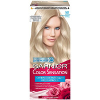 GARNIER Color Sensation Платиновые блонды стойкая крем-краска, 101, Платиновый Блонд, 110 мл