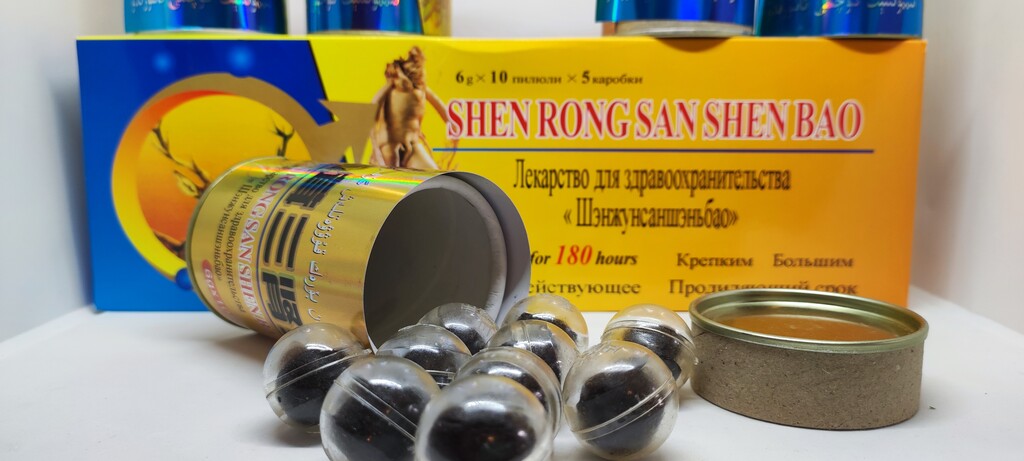 Препарат для потенции Золотой Олень - Shen Rong San Shen Bao, 10 шт