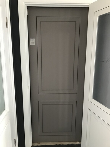 Дверь межкомнатная Деканто Soft Touch серый бархат