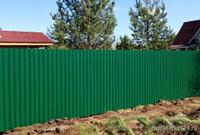 Забор из профлиста высотой 1.2 - 1.4 метра "Окрашенный"