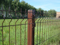 Забор из сварной сетки 3Д высотой 1.5 метра