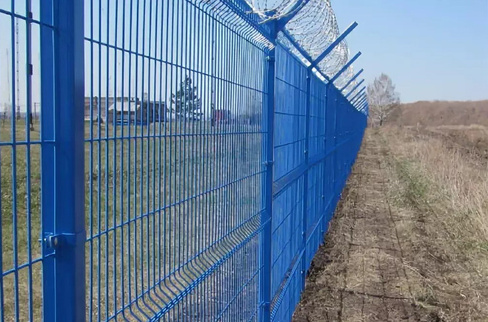 Забор для ограждения территорий из сетки 3д высотой 2м